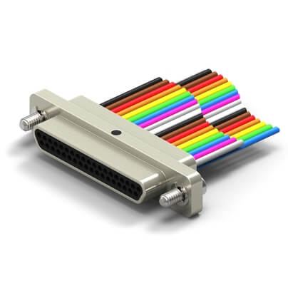 MR37S05-26E5-24.0-S01-HT |  MicroD Wired - Standard Profile - Metal Shell